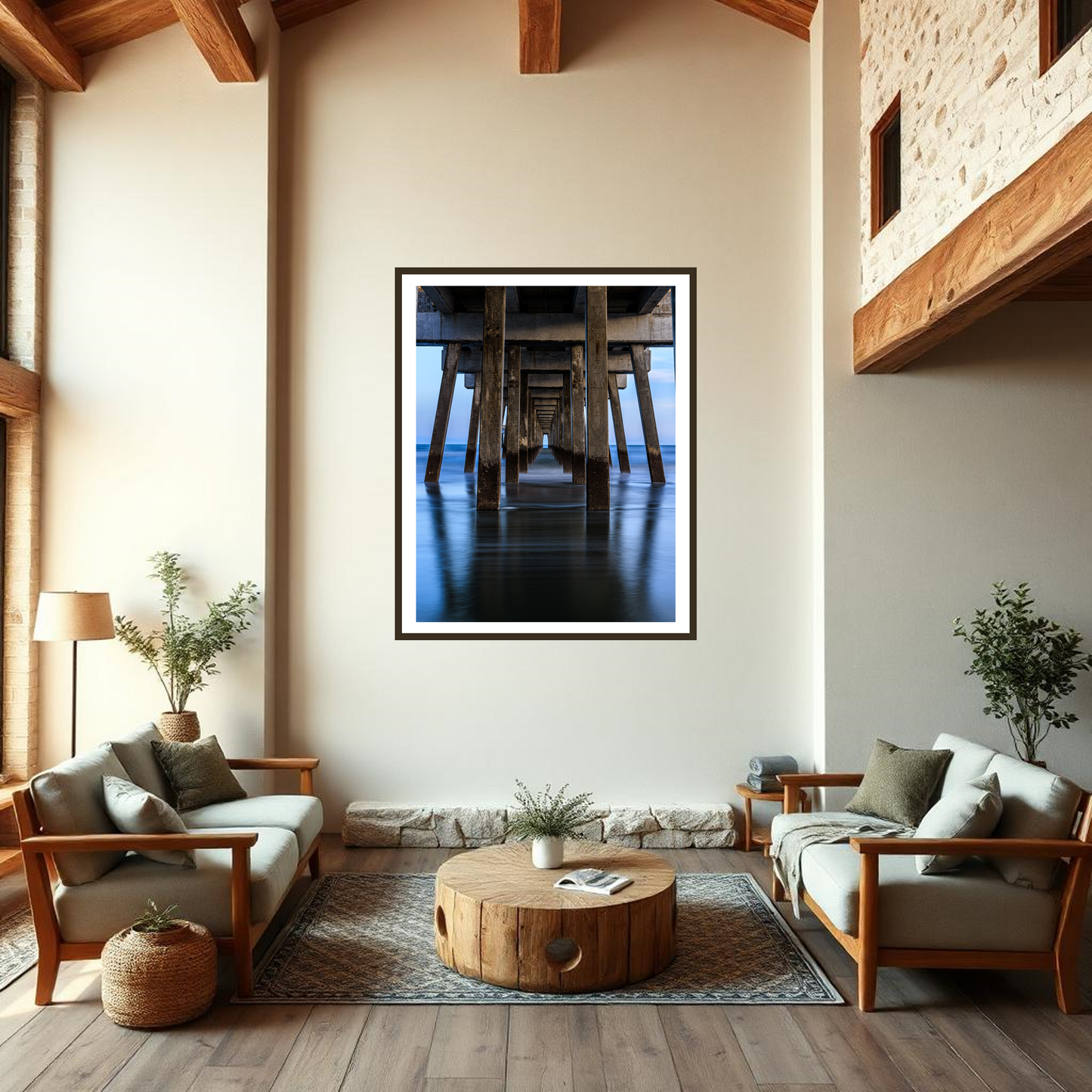 Infinite Path – Fine Art Photography Beneath the Dock | Limited Edition