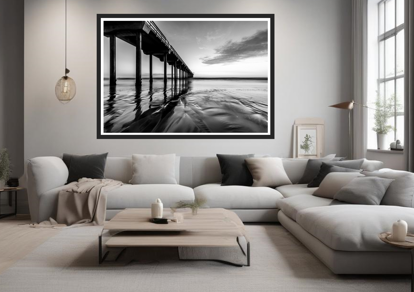 Infinite Pier – Black & White Fine Art Photography Toward the Horizon / Limited Edition