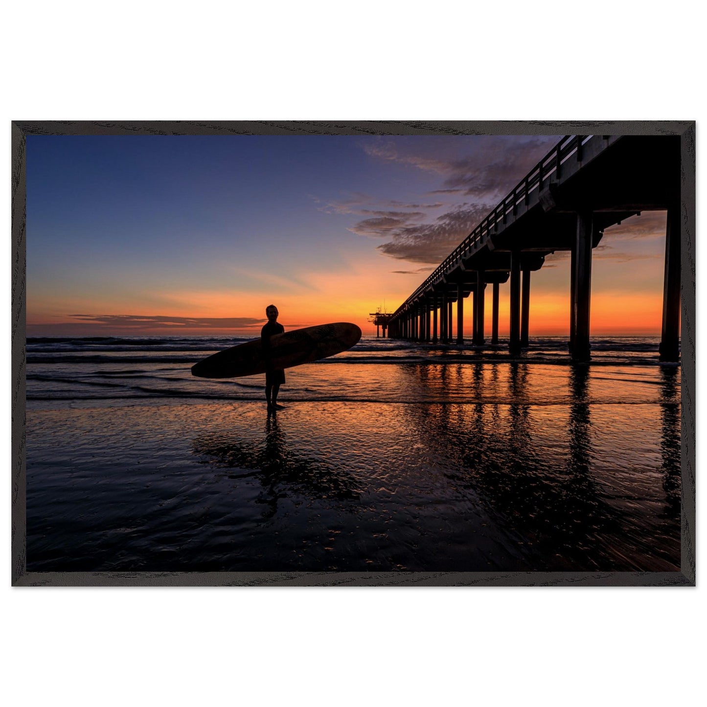 A striking photography showing the beauty found at the edge of each day. Customized size and high-end poster and frame.