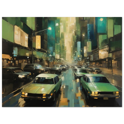 Feel the heartbeat of the metropolis with City Pulse. This dynamic composition mirrors the vibrant energy of city streets, alive with the motion of vehicles and the rhythm of life. Bring the essence of urban vibrancy into your space, inviting an endless flow of inspiration and creativity.