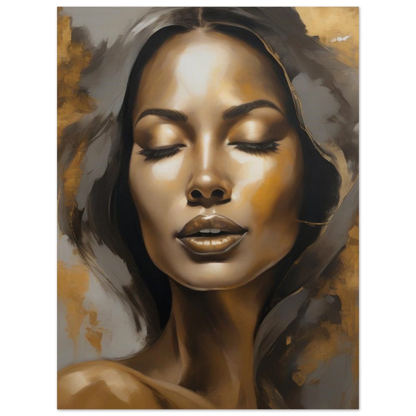 Aabstract portrait of a powerful essence of elevation, freedom, and personal evolution. A reminder that true beauty shines from within, inviting you to celebrate your authentic self.