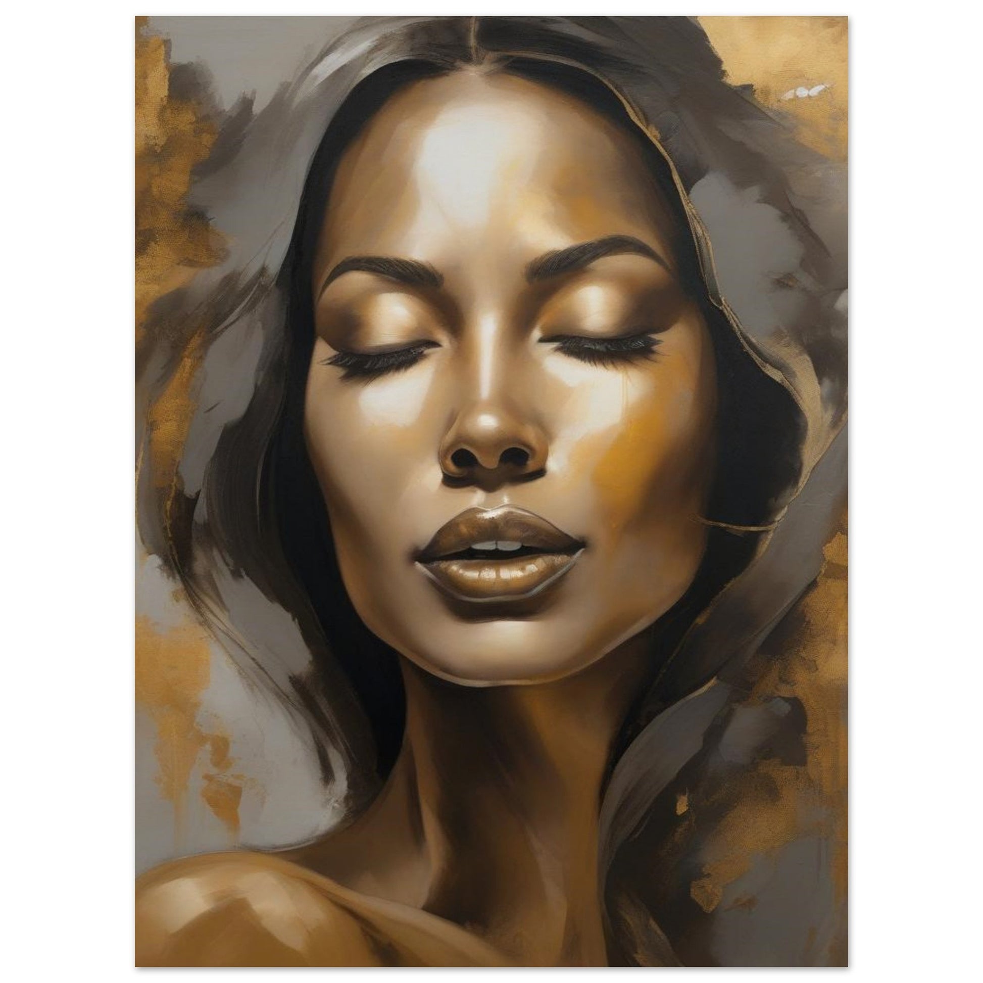 Aabstract portrait of a powerful essence of elevation, freedom, and personal evolution. A reminder that true beauty shines from within, inviting you to celebrate your authentic self.