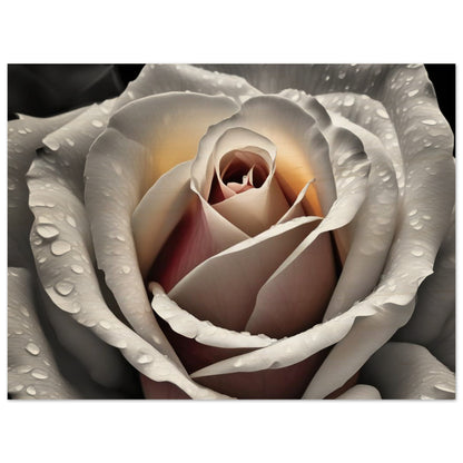 A fine art illustrationof a white rose giving a warmth and calming touch to any space. Customized size and premium wooden material.