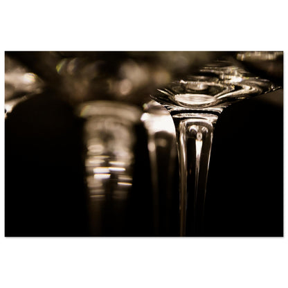 An abstract photography playing with light and glasses to create a modern, high-end piece. Selected size & premium poster material.